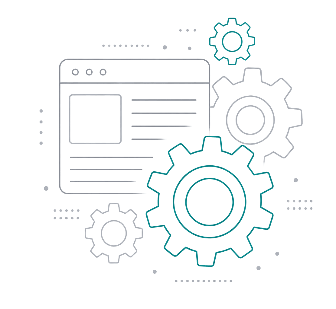 OlamOTT technical articles web page and gears illustration